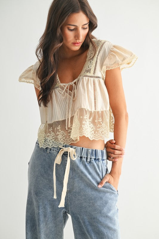 Forevermore Tie Front Top
