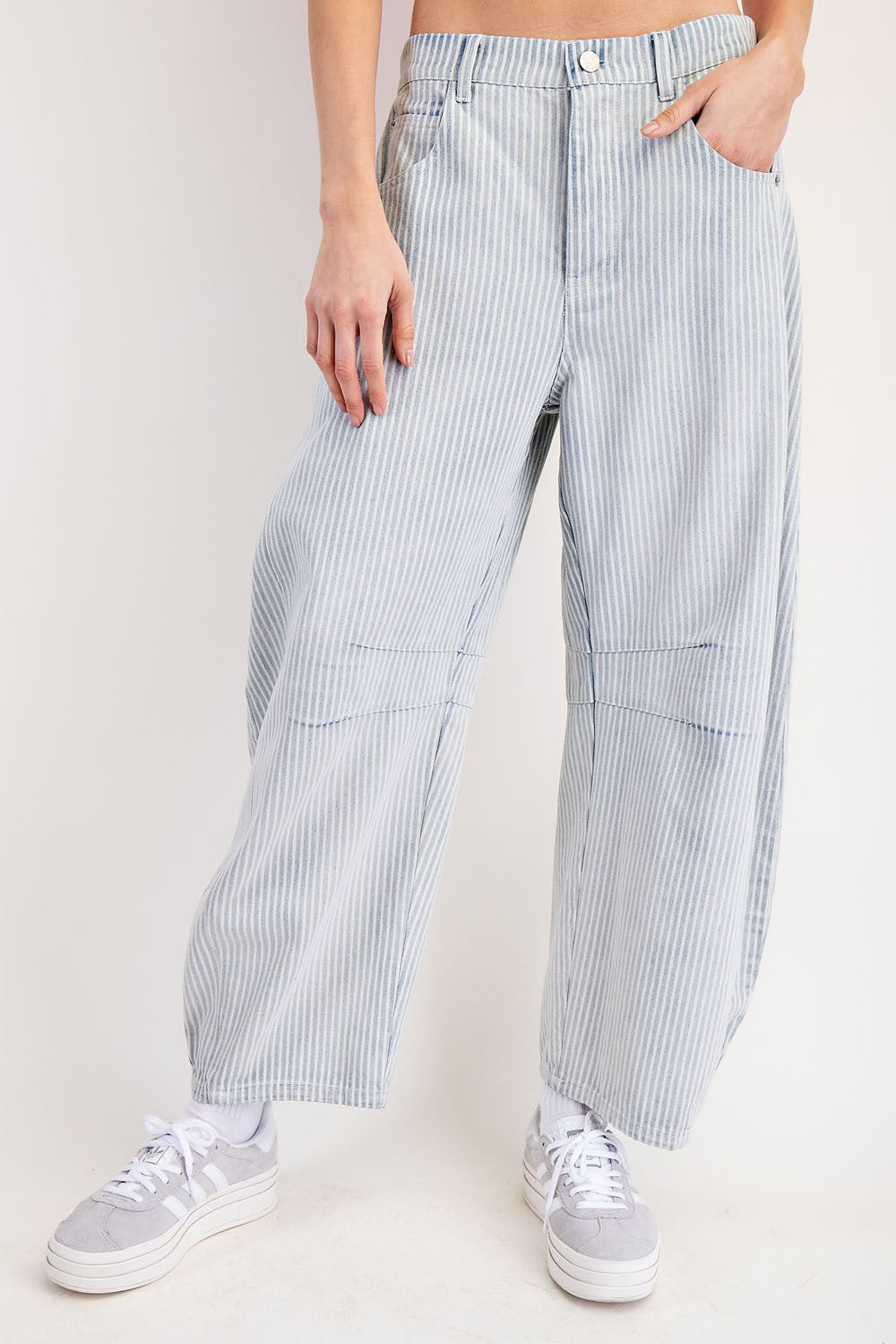 Miro Stripe Barrel Jeans