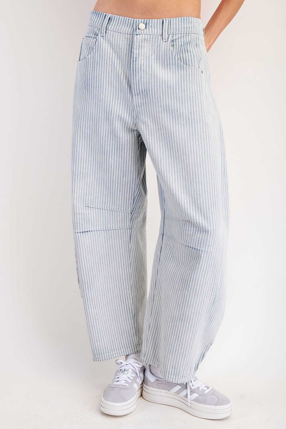 Miro Stripe Barrel Jeans