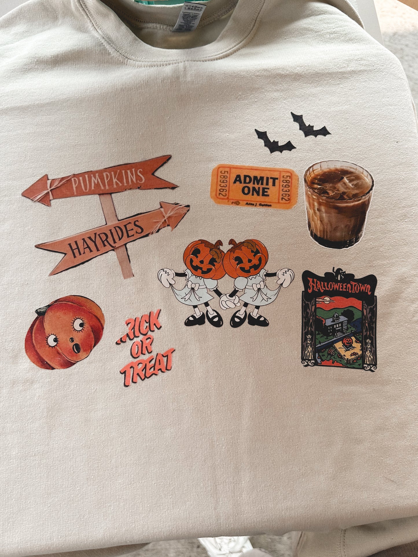 Halloween Scrapbook Sweatshirt - Mystery