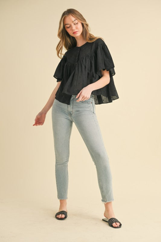 Sweet Escape Eyelet Top