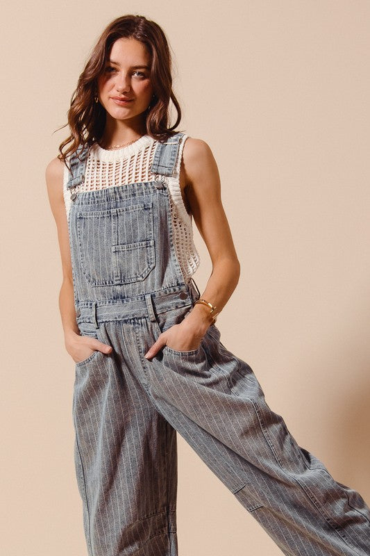 Lucky You Barrel Overalls
