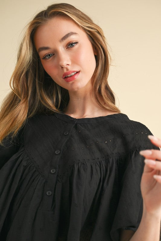 Sweet Escape Eyelet Top