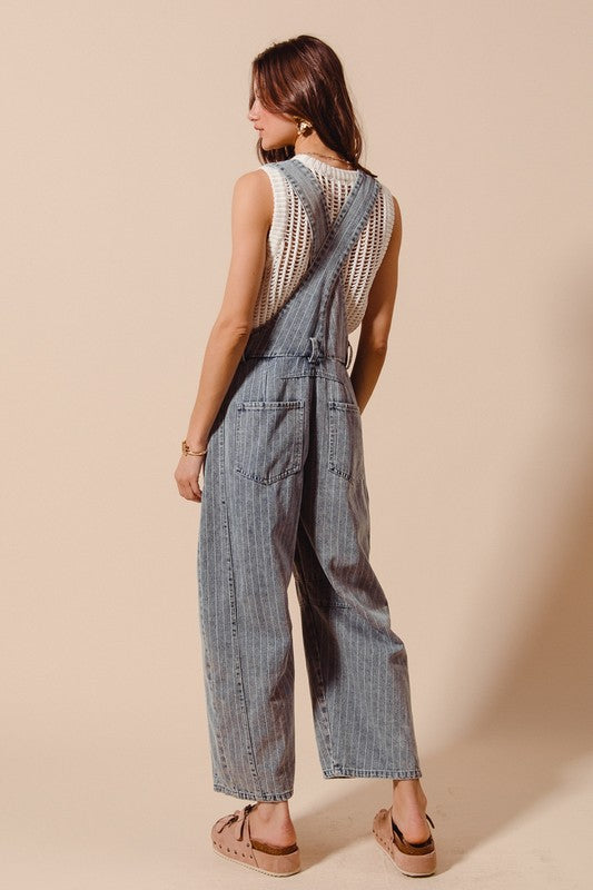 Lucky You Barrel Overalls