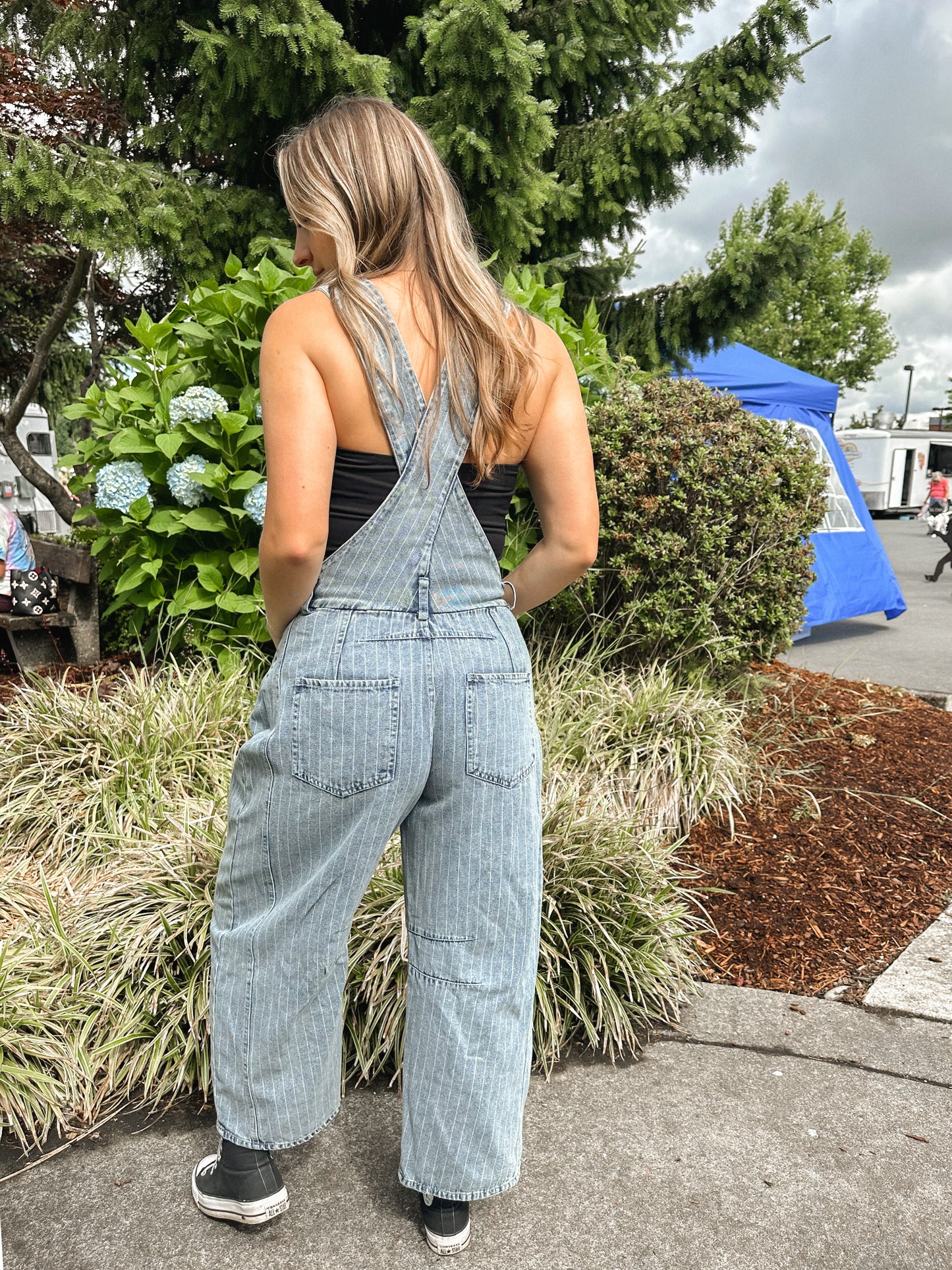 Lucky You Barrel Overalls
