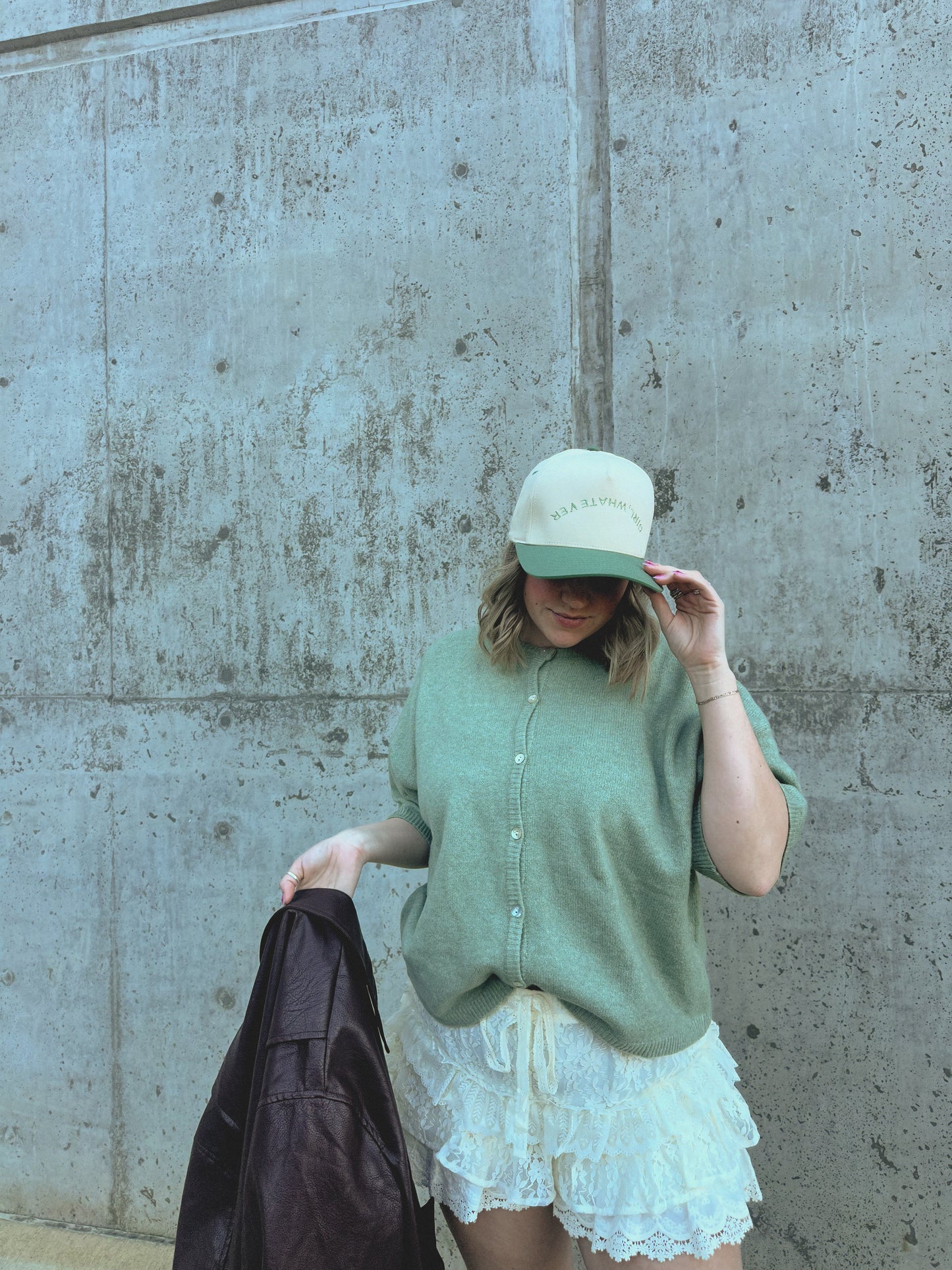 Girl Whatever Embroidered Trucker