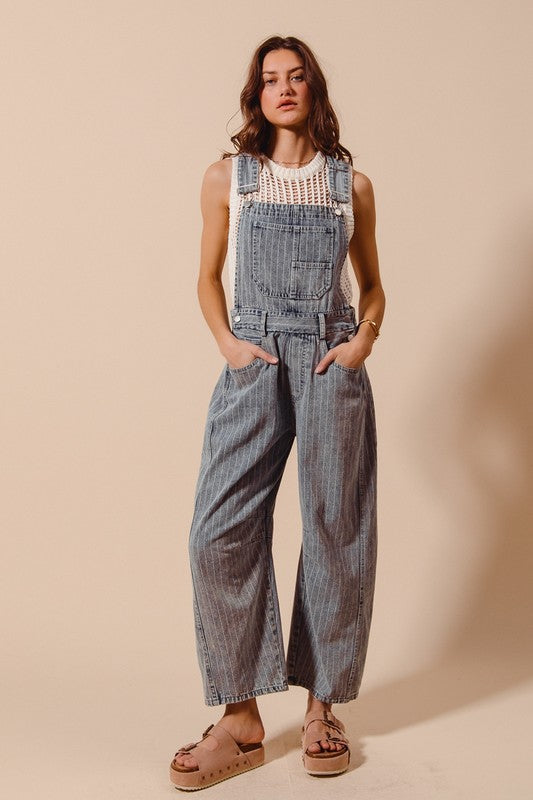 Lucky You Barrel Overalls