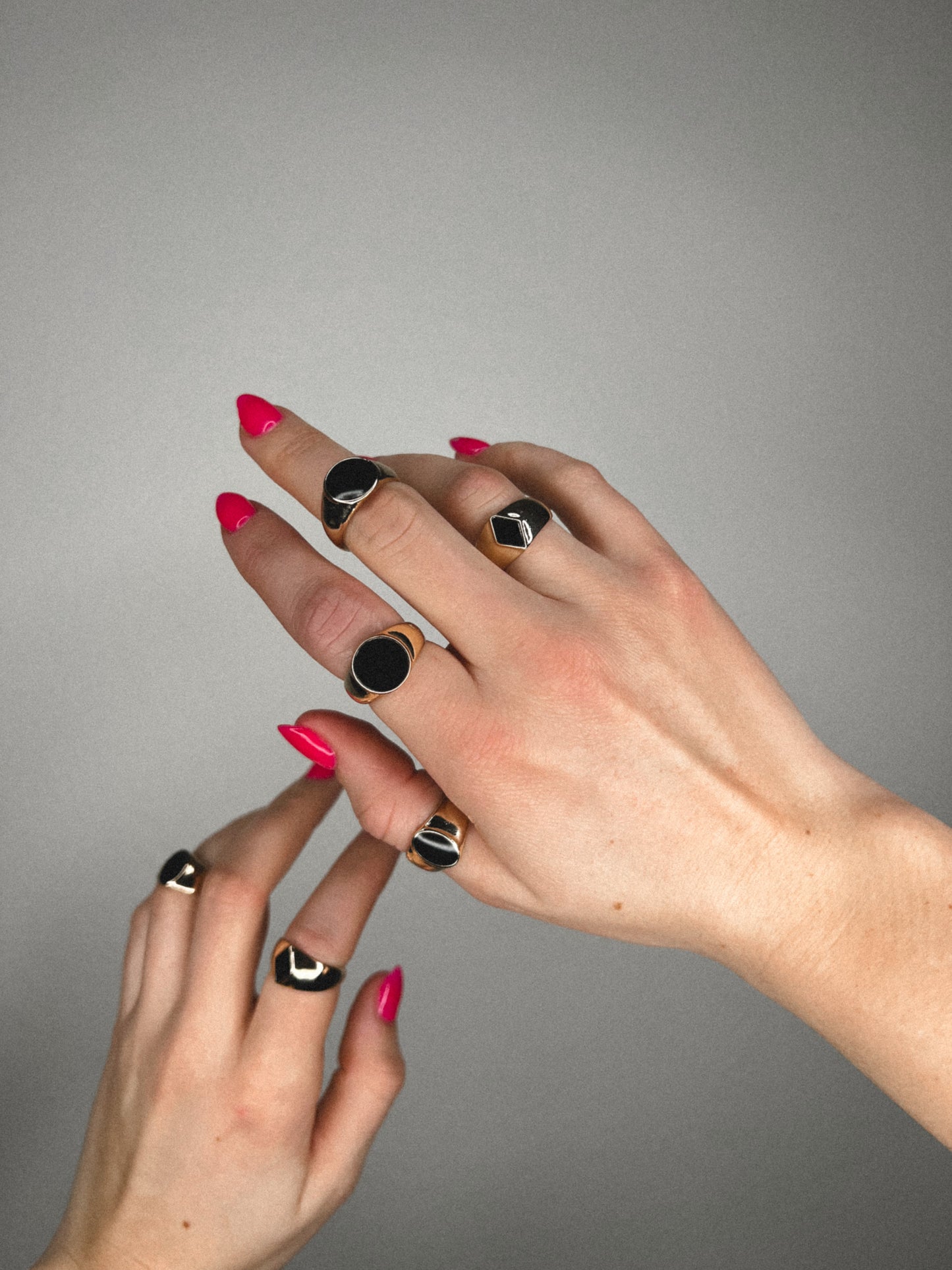 Black and Gold Rings