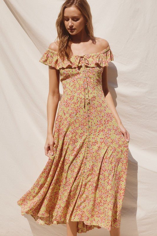 Sippin’ Rose Maxi Dress