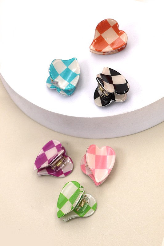 Mini Checkered Clips