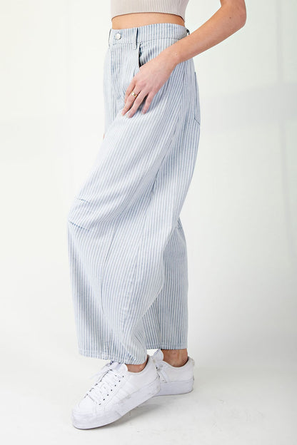Miro Stripe Barrel Jeans
