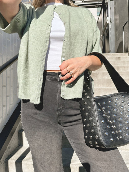 Simply Sage Short Sleeve Cardigan