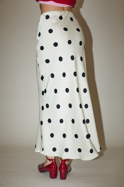 Purley Polka Dot Maxi Skirt