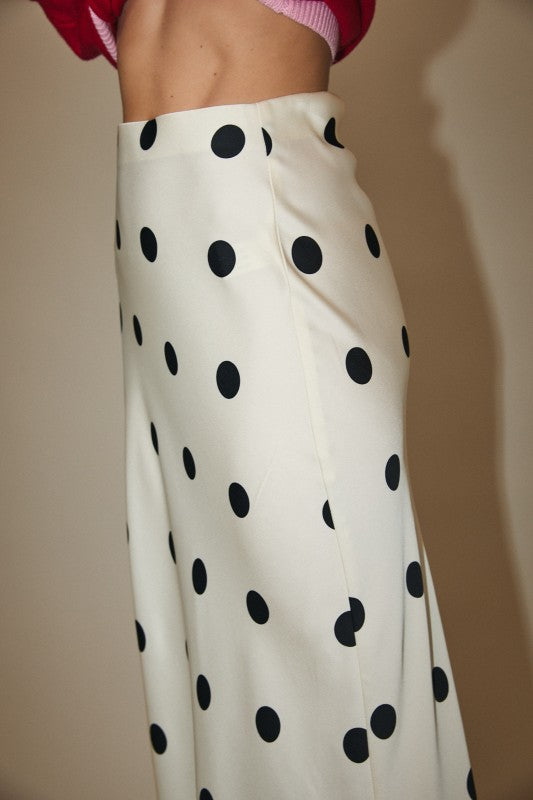 Purley Polka Dot Maxi Skirt