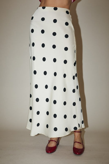 Purley Polka Dot Maxi Skirt