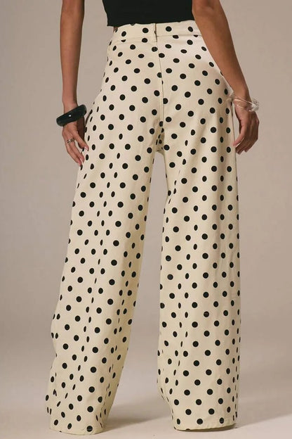Polka Dot Baggy Jeans