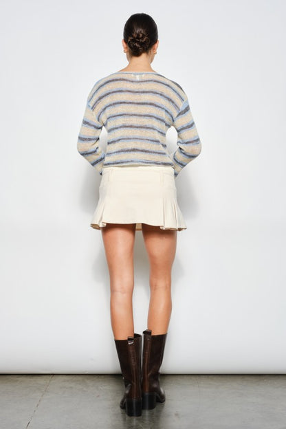 Summertime Blues Striped Sweater