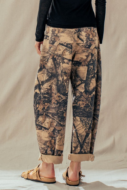 Camo Barrel Jeans