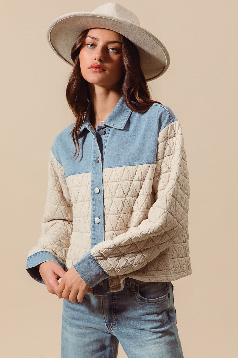 Denver Quilted Denim Jacket