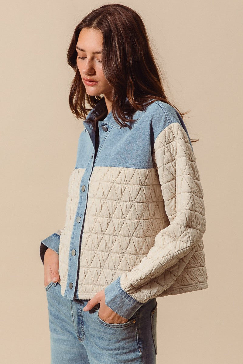 Denver Quilted Denim Jacket