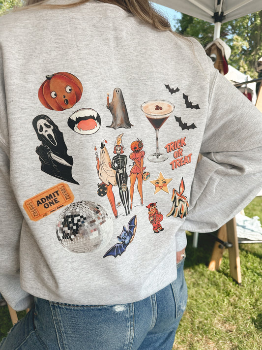 Halloween Scrapbook Sweatshirt - Mystery