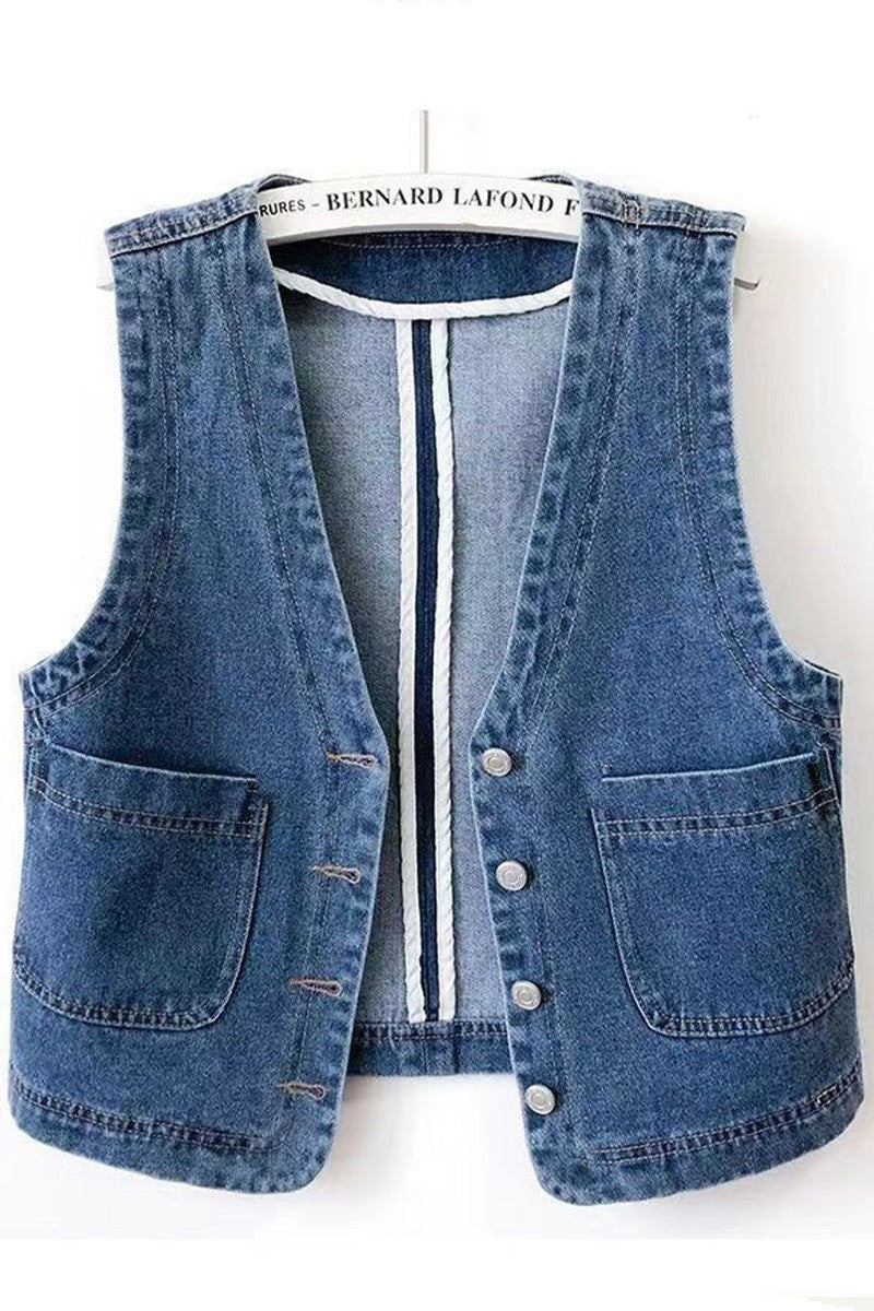 Blue Jean Baby -Denim Vest