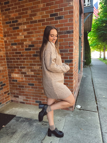 Maple Knit Sweater Dress