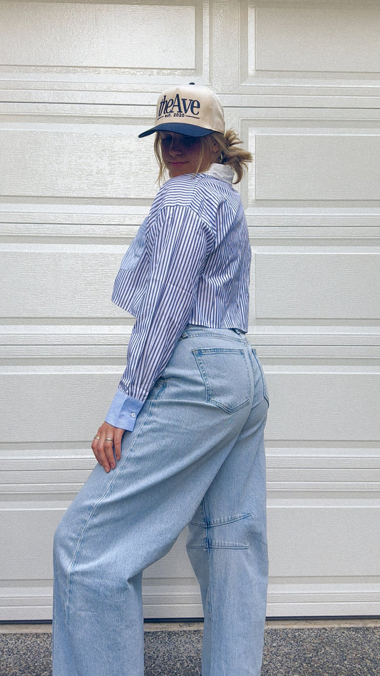 Sabine Cropped Button Up
