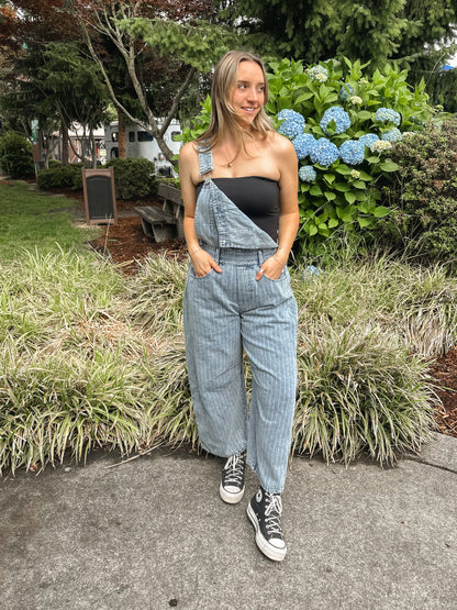 Lucky You Barrel Overalls