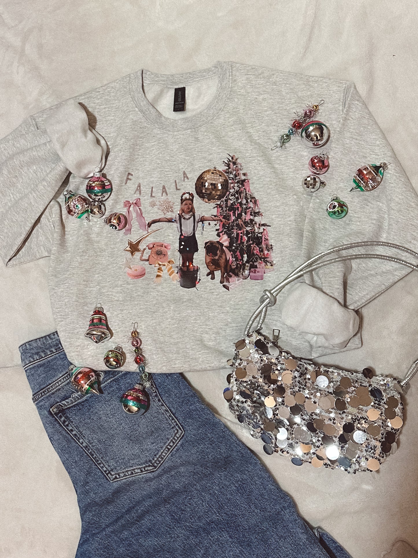 Christmas At The Plaza - Holiday Scrapbook Crewneck