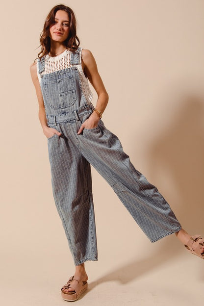 Lucky You Barrel Overalls