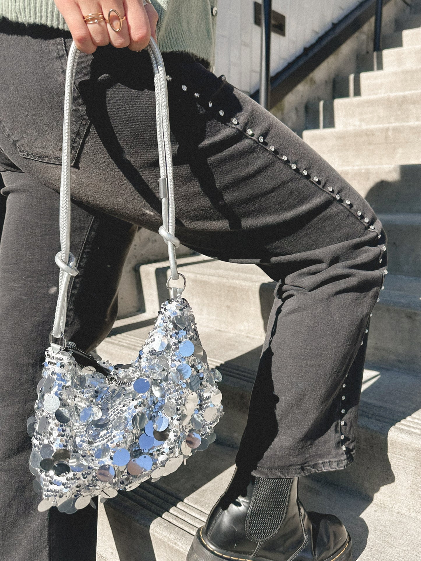 Erin Rhinestone Studded Jean