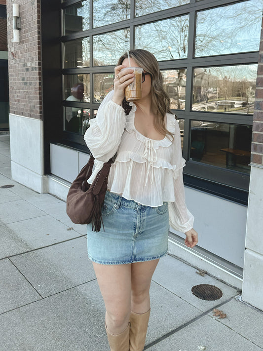 Fearless Frill Long Sleeve Top