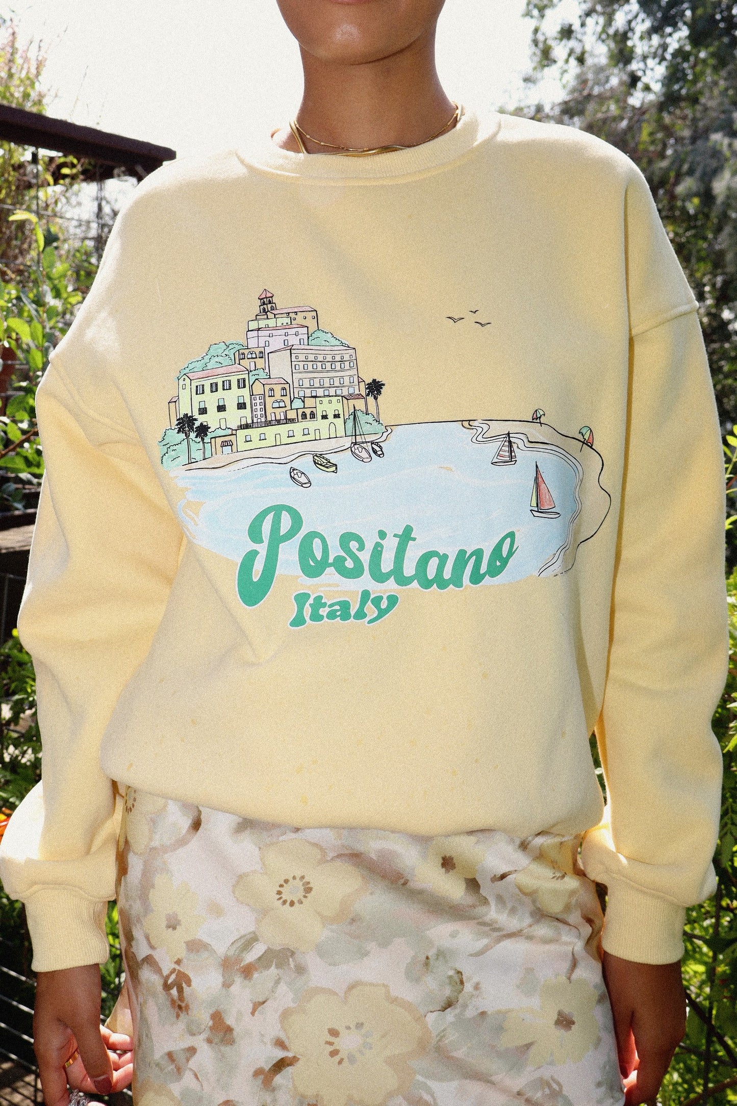 Pretty in Positano Crewneck