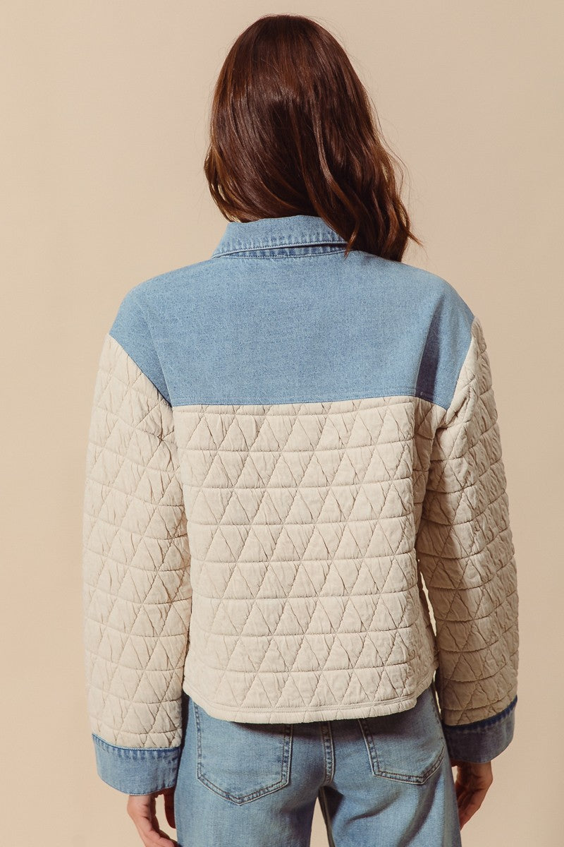 Denver Quilted Denim Jacket