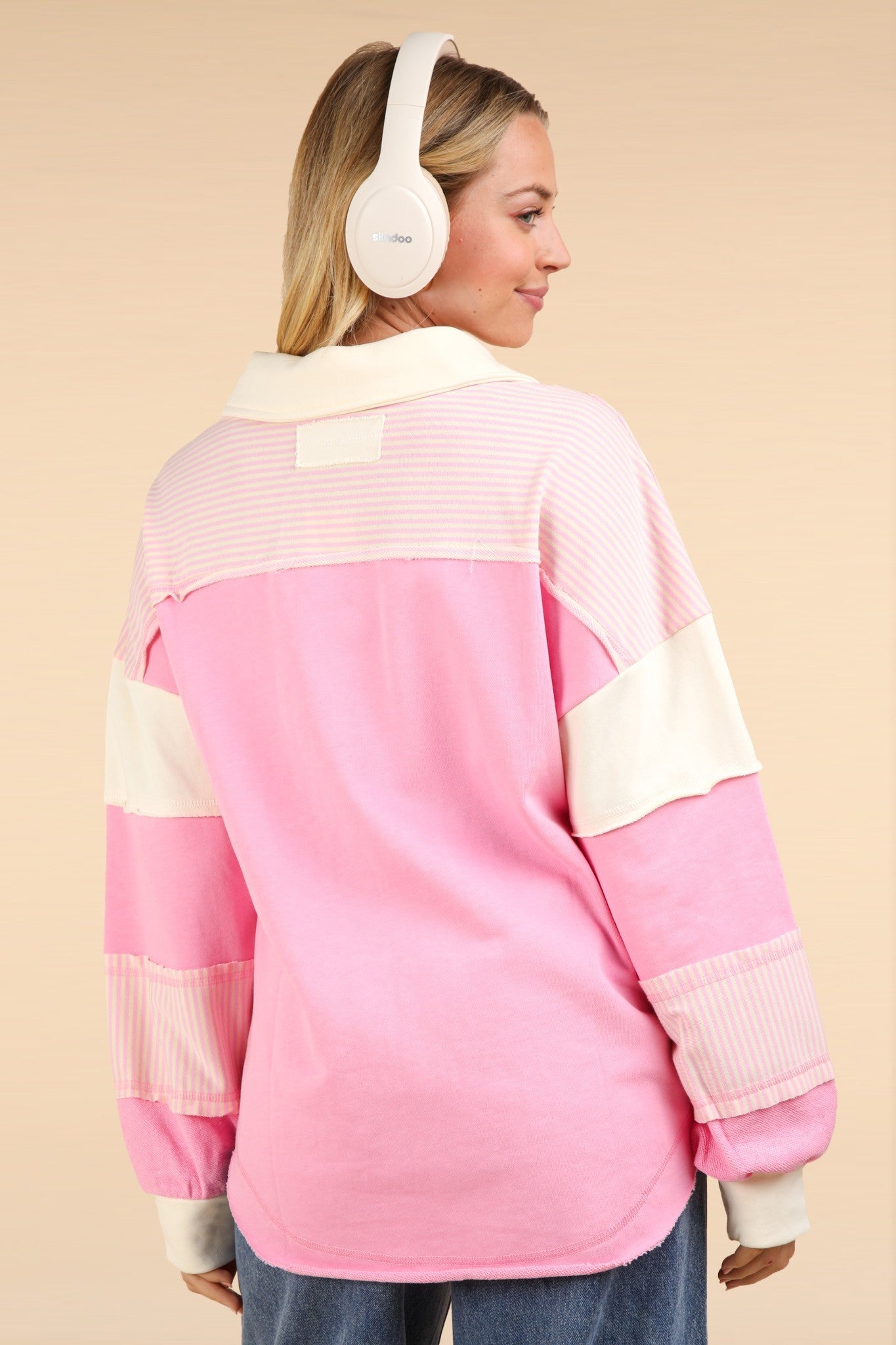 Preppy in Pink Oversized Polo