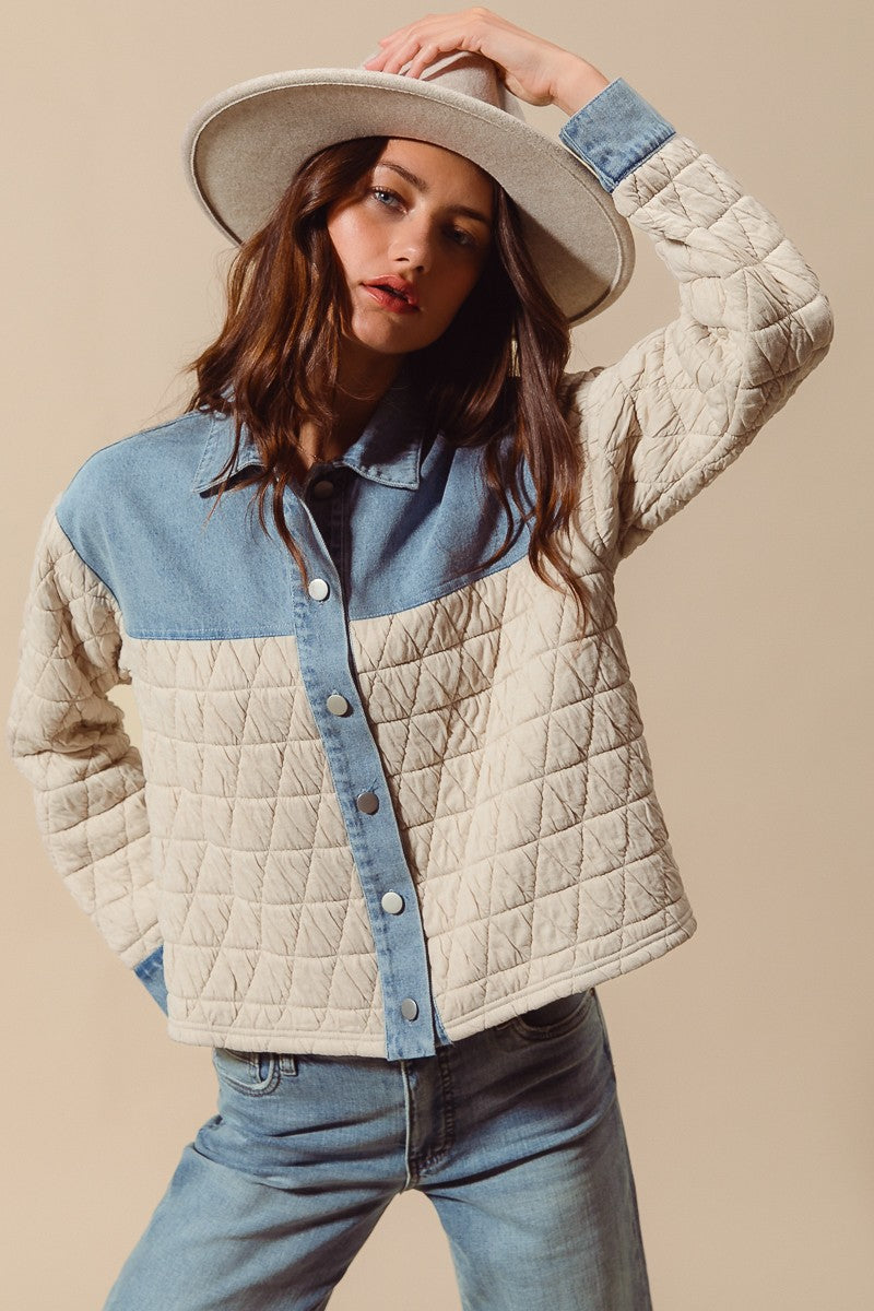 Denver Quilted Denim Jacket