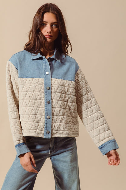 Denver Quilted Denim Jacket