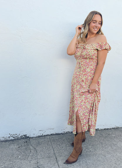 Sippin’ Rose Maxi Dress