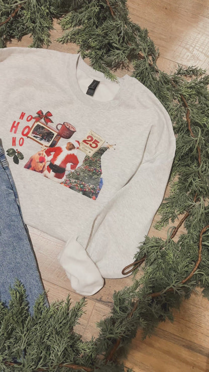 Christmas Movie Night - Holiday Scrapbook Sweatshirt